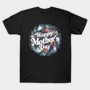 Happy mothers day, fun flowers vintage print shirt 4 T-Shirt